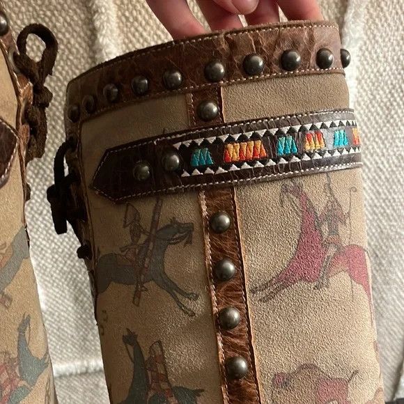 Double D Ranch × Old Gringo Double D by Old Gringo Ledger Art, Oryx Size US 7.5 / IT 37.5 - 4 Thumbnail