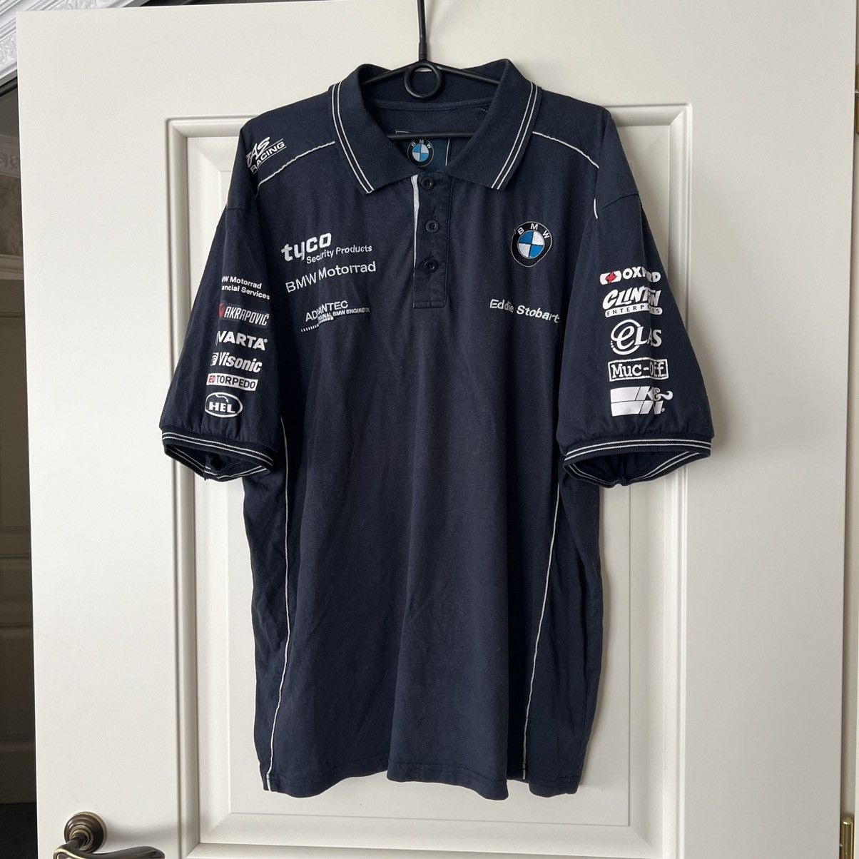 BMW Vintage BMW Racing Polo Motorrad Size US XL / EU 56 / 4 - 1 Thumbnail