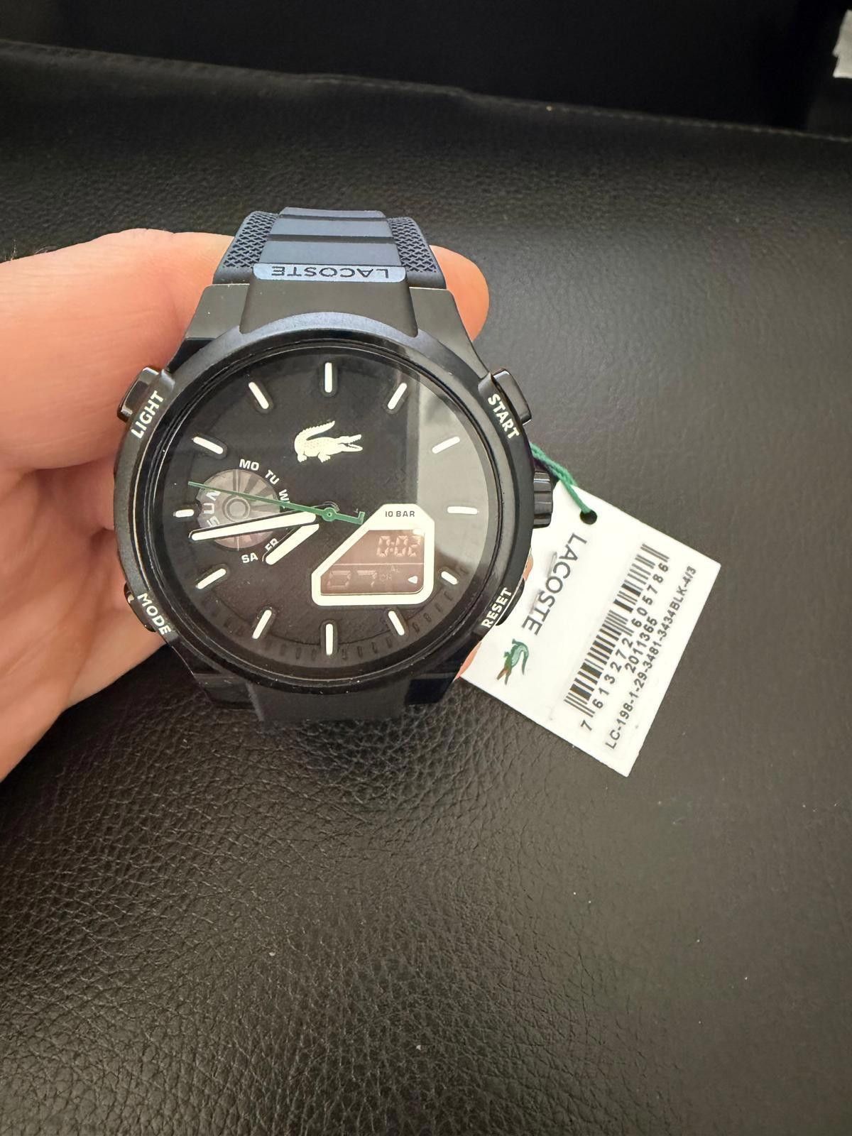 Lacoste Lacoste Men's LC33 Black Silicone Strap Watch 45mm Size ONE SIZE - 3 Thumbnail