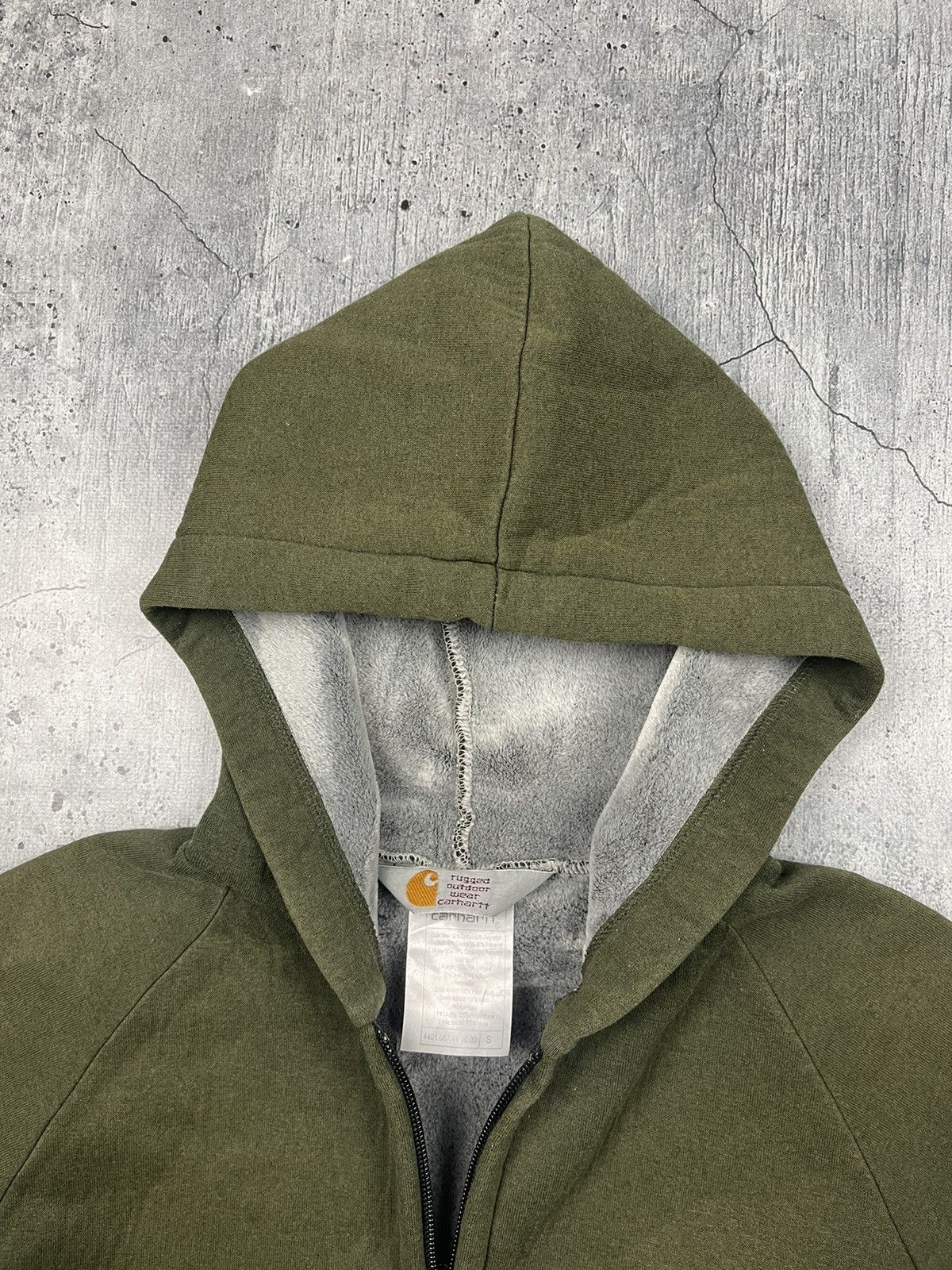 Carhartt × Vintage Crazy Vintage Carhartt Hoodie Zip Up Faded Distressed Size US S / EU 44-46 / 1 - 3 Thumbnail
