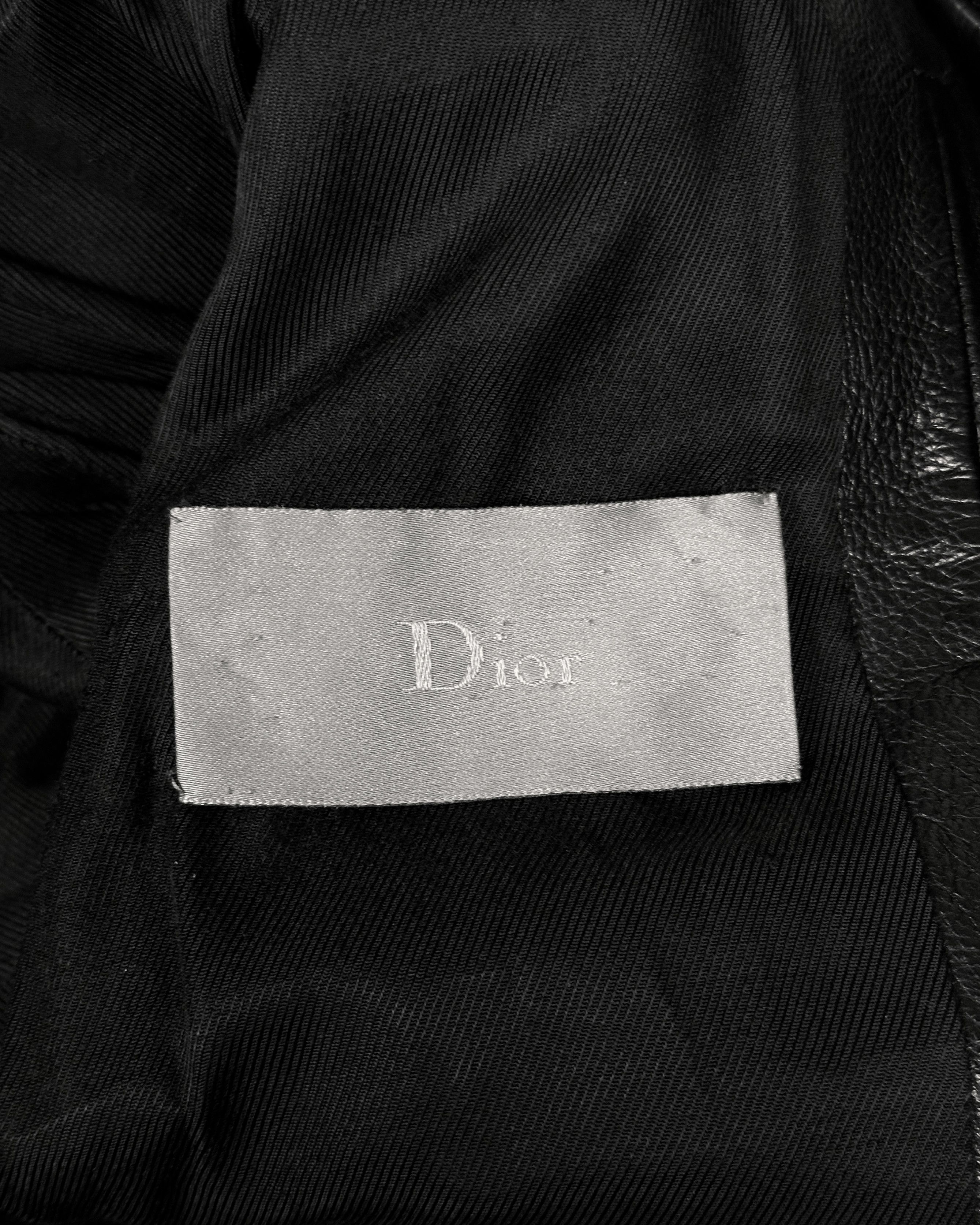Dior Dior Homme Luster Zipper Sleeves Leather Bomber Jacket Size US M / EU 48-50 / 2 - 22 Thumbnail