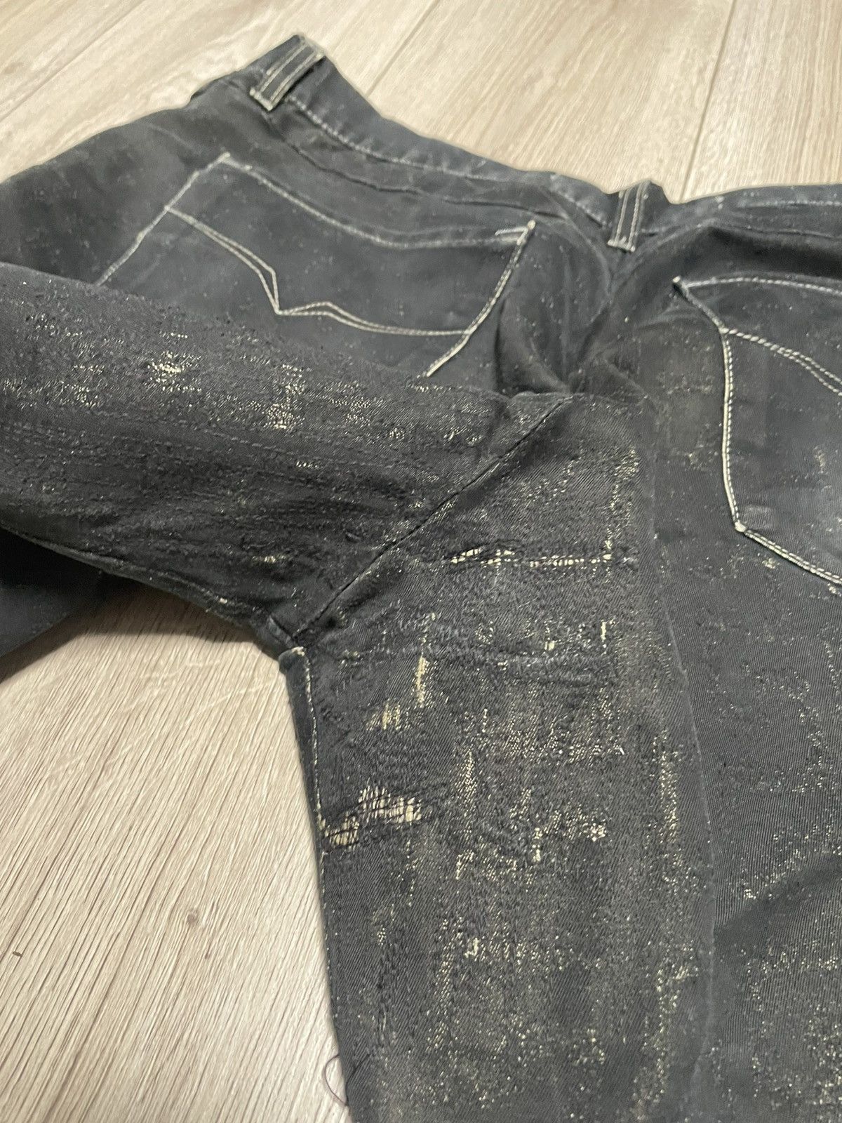 Versace Jeans Couture Vintage Trashed Gianni Versace Monogram Jeans Size US 38 / EU 54 - 20 Thumbnail