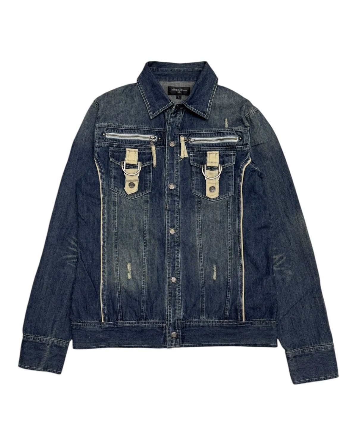 🔥IN THE ATTIC DISTRESSED DENIM JACKET