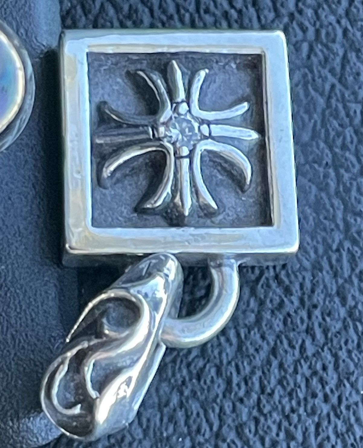 Chrome Hearts Chrome Hearts Framed Plus Pendant / Charm with (1) VS1