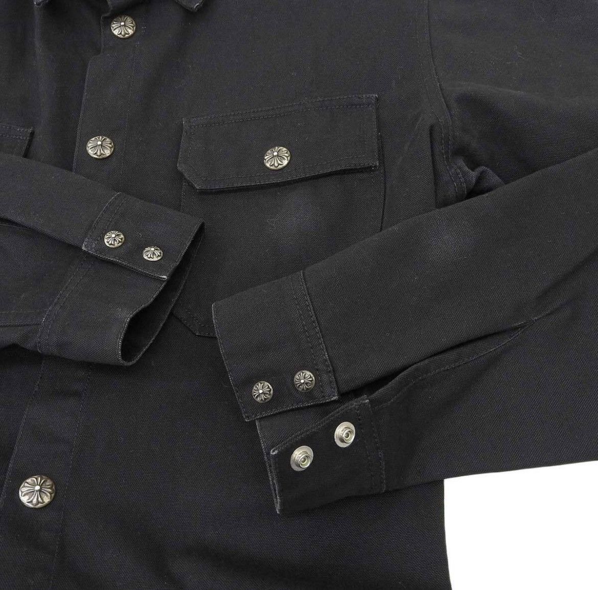 Chrome Hearts Chrome Hearts Dog Cross Button Denim Jacket Size US L / EU 52-54 / 3 - 4 Thumbnail