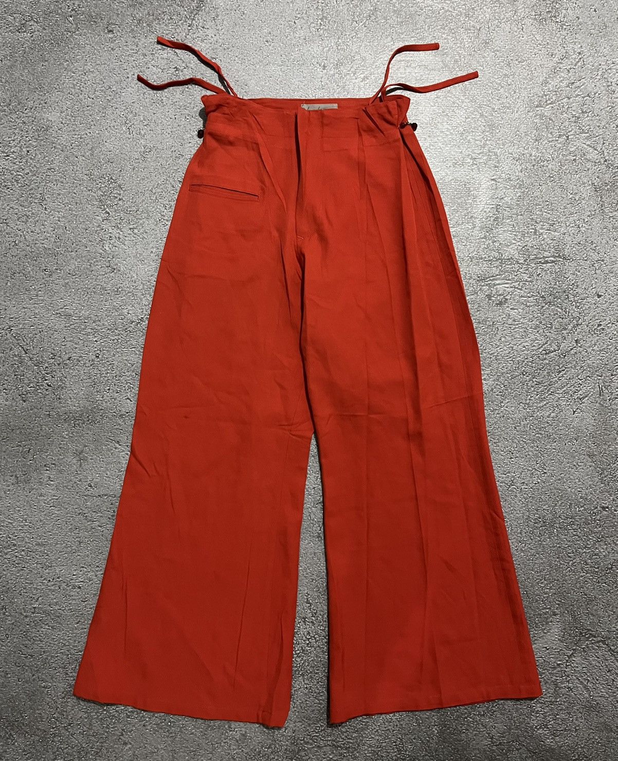 Yohji Yamamoto SS 2005 RUNWAY YOHJI YAMAMOTO FLARED PANTS Size US 29 - 2 Thumbnail