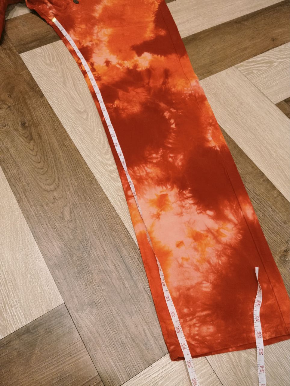 Fiorucci VINTAGE FIORUCCI SAFETY JEANS TIE-DYE WIDE PANTS Size US 28 / EU 44 - 14 Thumbnail