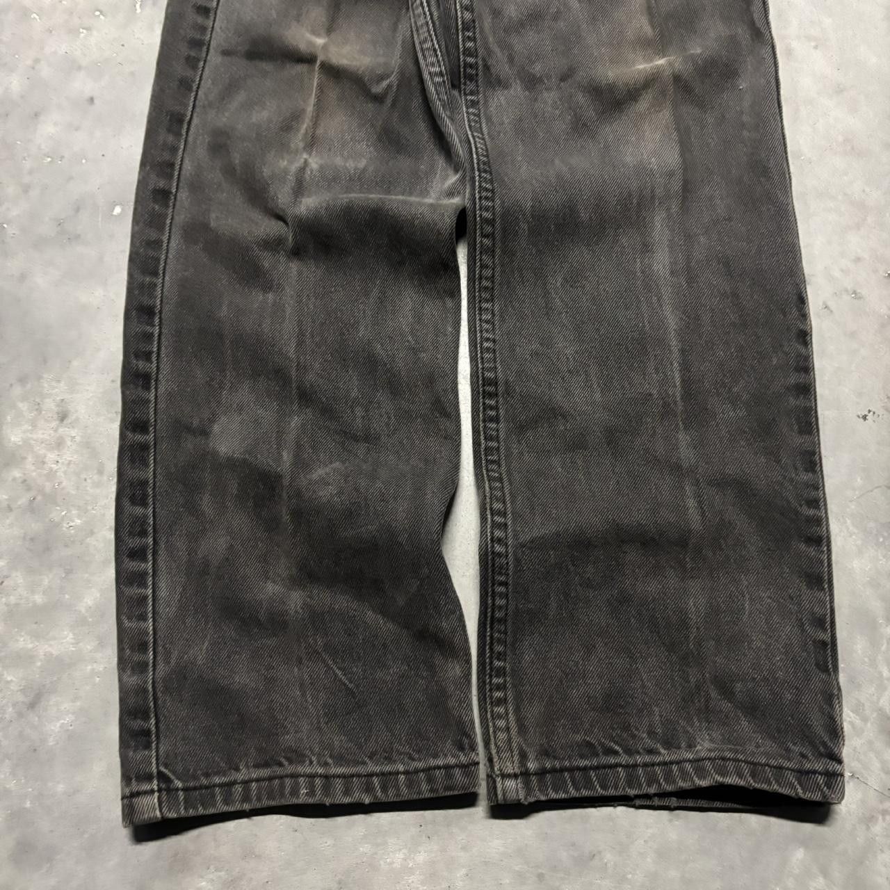 Japanese Brand × Vintage Crazy Vintage Y2K/2000s Grunge Faded Black Denim Jeans! Size US 32 / EU 48 - 6 Thumbnail