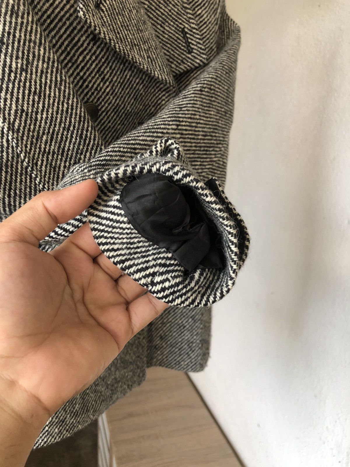 Michel Klein Vintage Michel Klein Wool Double Collar Jacket Size XS / US 0-2 / IT 36-38 - 13 Thumbnail