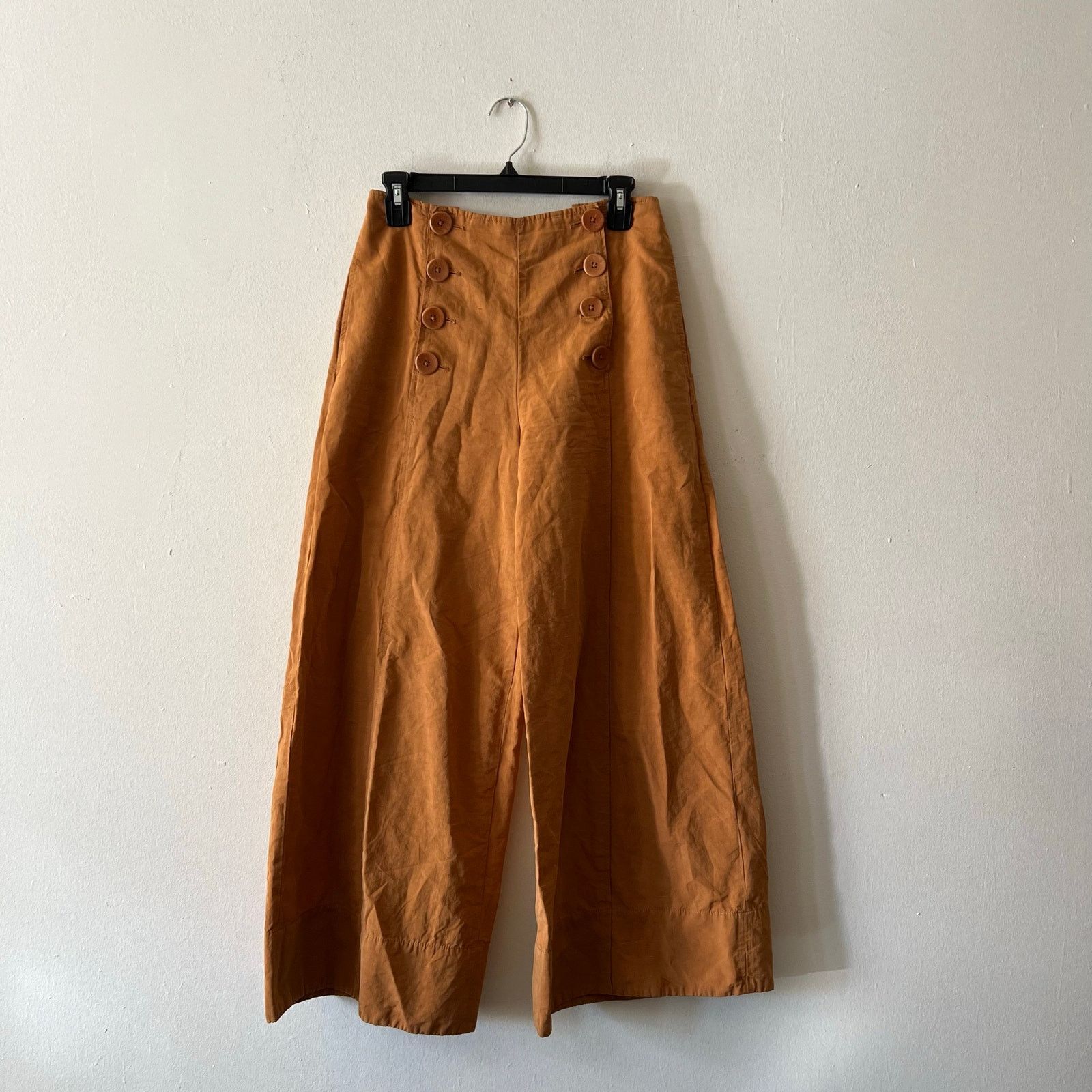 Ulla Johnson Ulla Johnson Polina wide flared pants cotton linen silk Size 26" / US 2 / IT 38 - 8 Thumbnail
