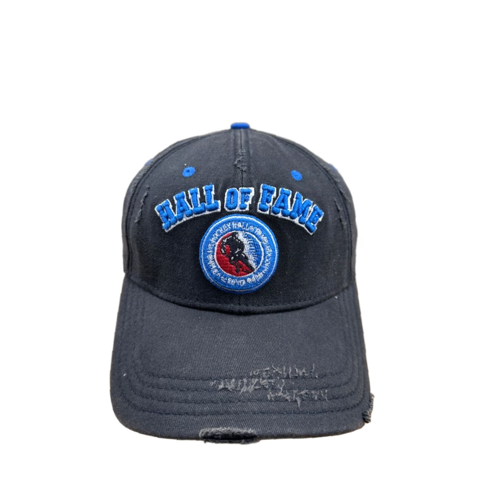 New Era Hockey Hall Of Fame Hat Cap Mens Medium Black Flex Lightweight Casual Adults Size ONE SIZE - 1 Thumbnail