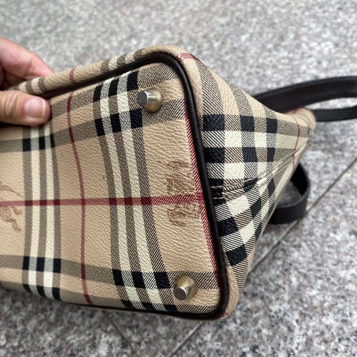 Burberry Burberry haymarket tote bag Size ONE SIZE - 9 Thumbnail