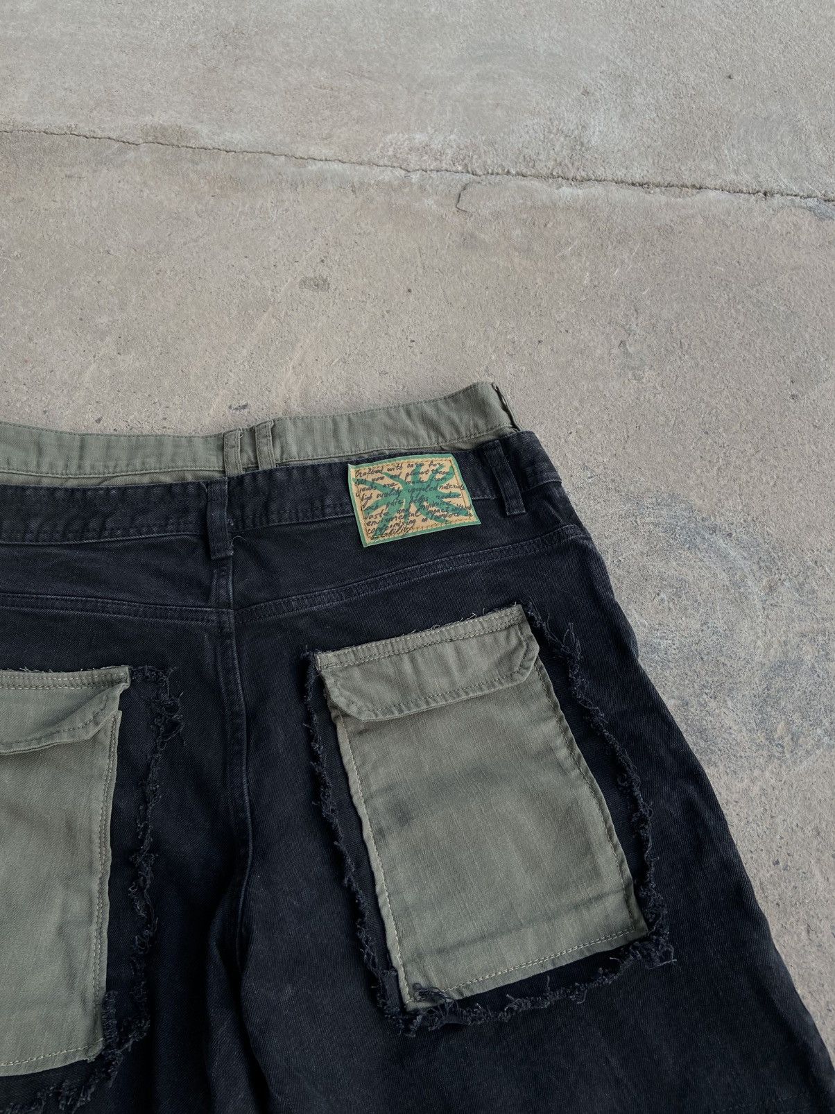 Japanese Brand 1of1 Dual denim cargo pants Size US 32 / EU 48 - 4 Thumbnail