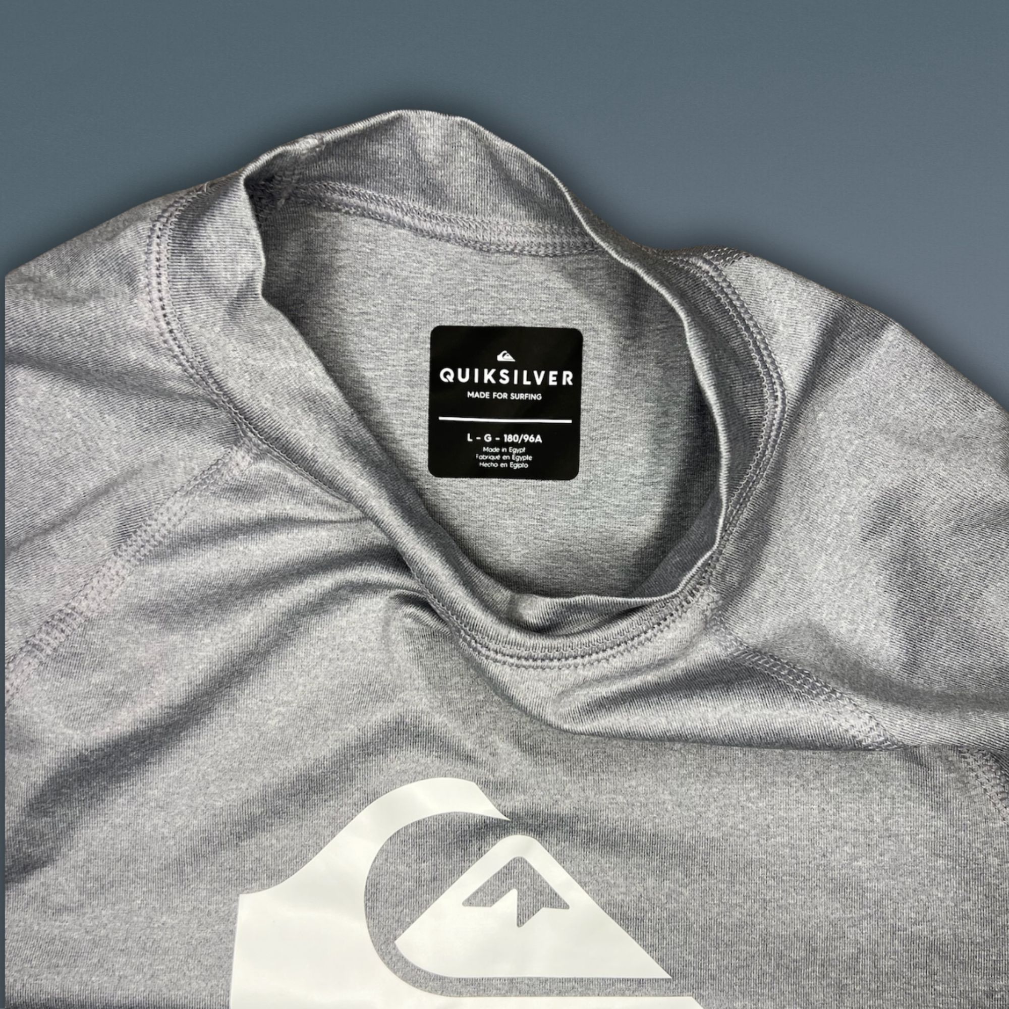 Quiksilver Quiksilver Classic Comp Logo Gray Short Sleeve Shirt UPF 50+ Size US L / EU 52-54 / 3 - 6 Thumbnail