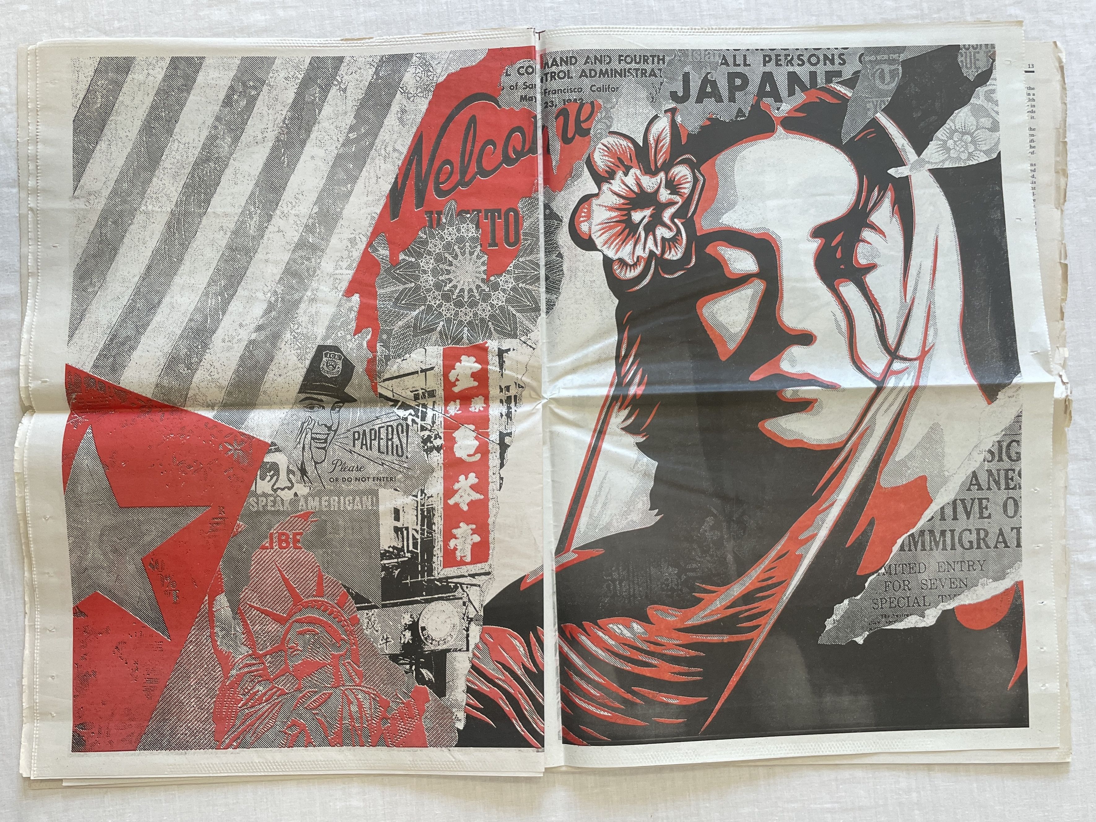 Obey × Shepard Fairey Obey The Damaged Times Newspaper Zine 2017 Shepard Fairey Size ONE SIZE - 3 Thumbnail