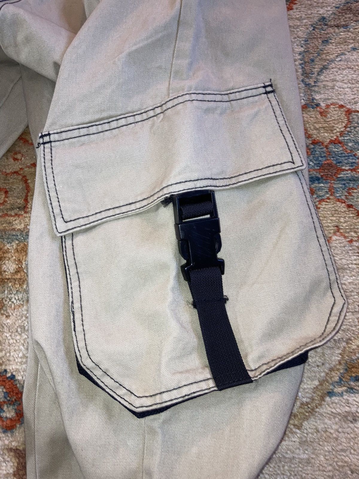 Menace × Vintage VTG MENACE Rave Pants Cargo Straps 40 Size US 40 / EU 56 - 10 Thumbnail