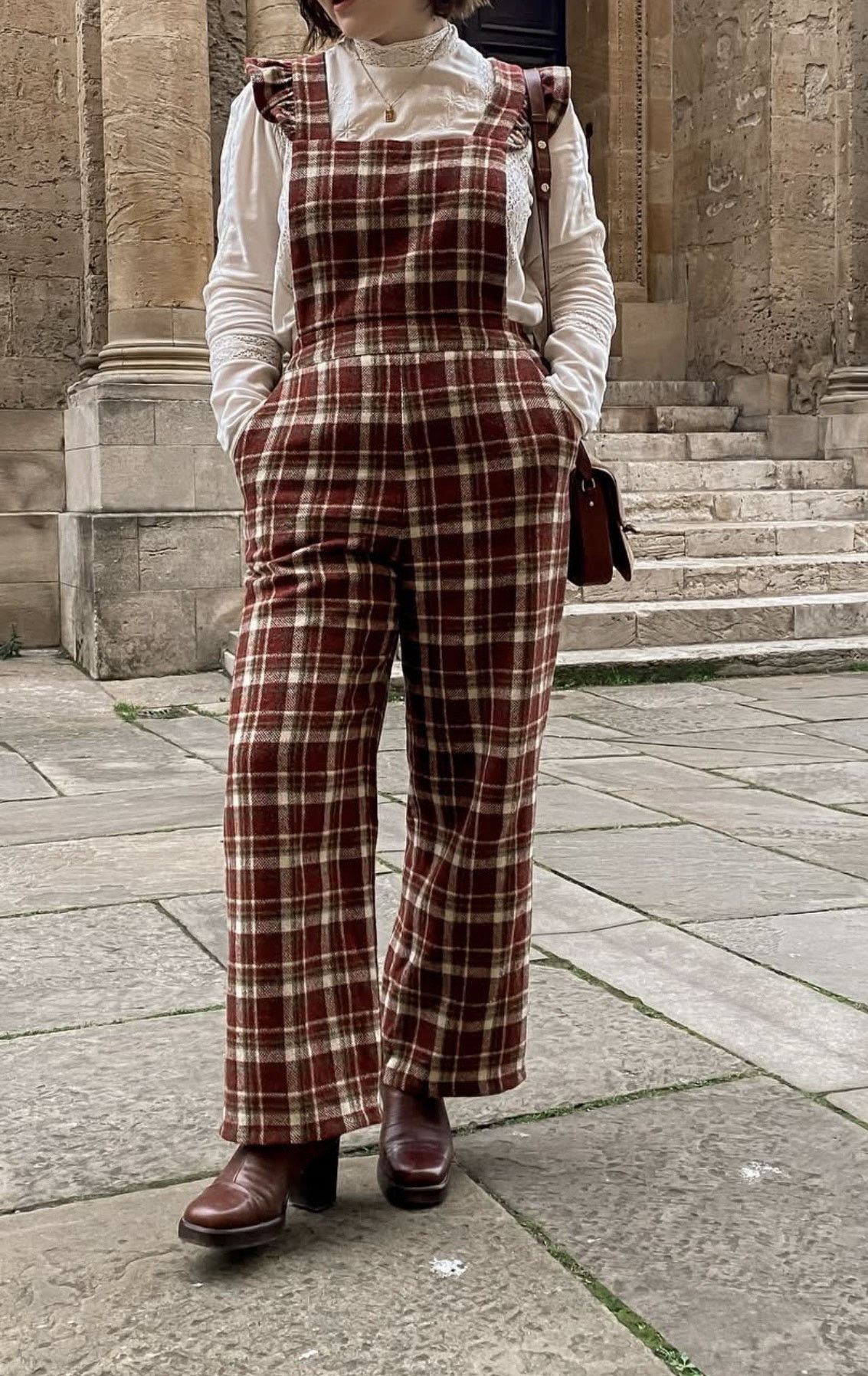 Sezane Iconic tartan wool jumpsuit Size 27" / US 4 / IT 40 - 3 Thumbnail