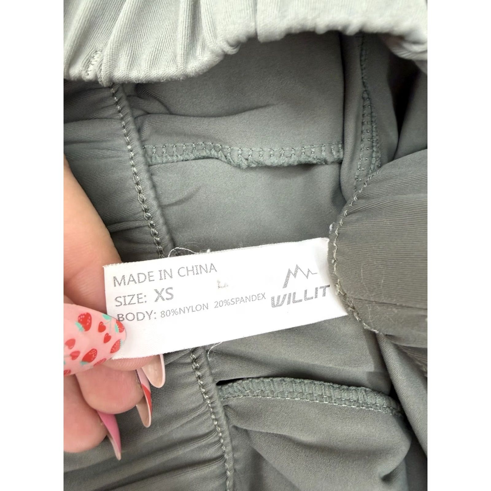 Vintage Willit Womens Shorts XS Gray Athletic Shorts Drawstring Pockets Size 26" / US 2 / IT 38 - 3 Thumbnail