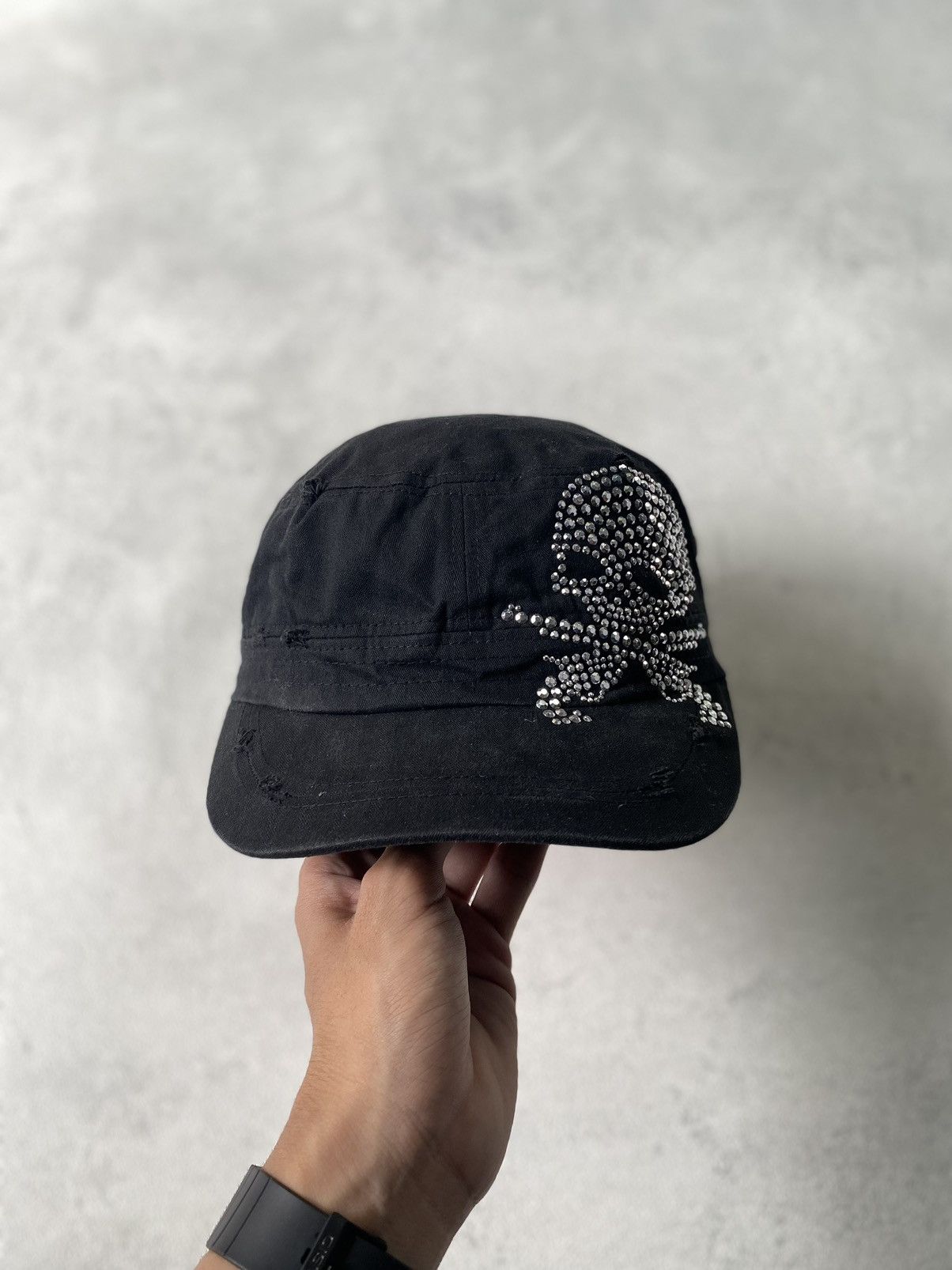 If Six Was Nine × Japanese Brand × Le Grande Bleu (L.G.B.) studded skull cadet patrol cap Size ONE SIZE - 3 Thumbnail