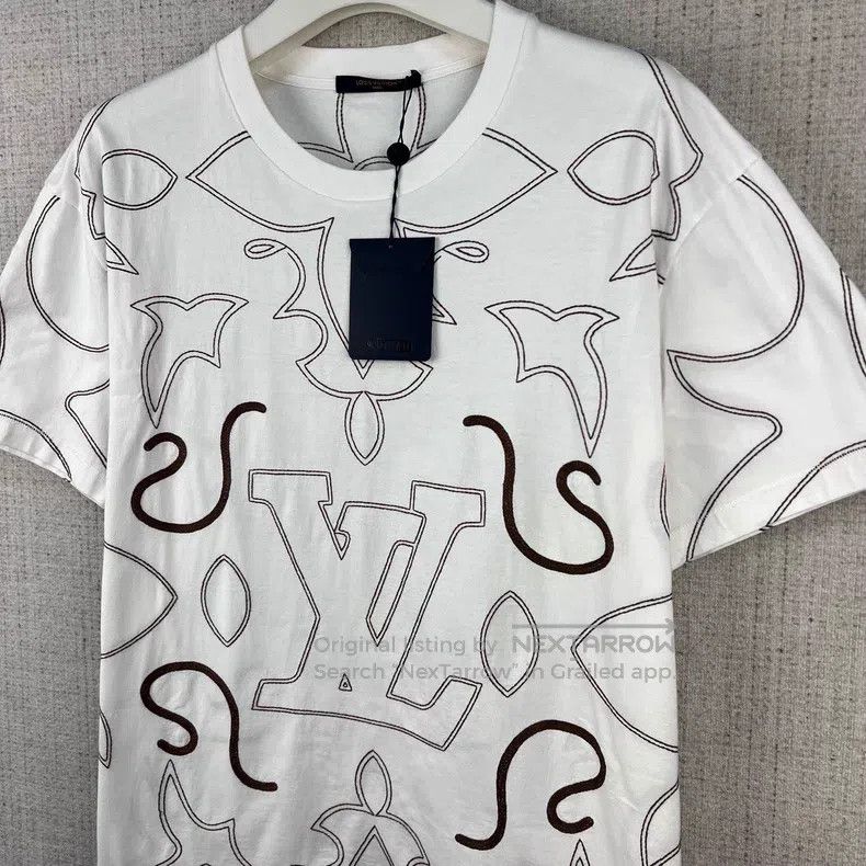Louis Vuitton Louis Vuitton FW24 Large Logo Letter Embroidered Crew Neck Size US XXL / EU 58 / 5 - 2 Thumbnail