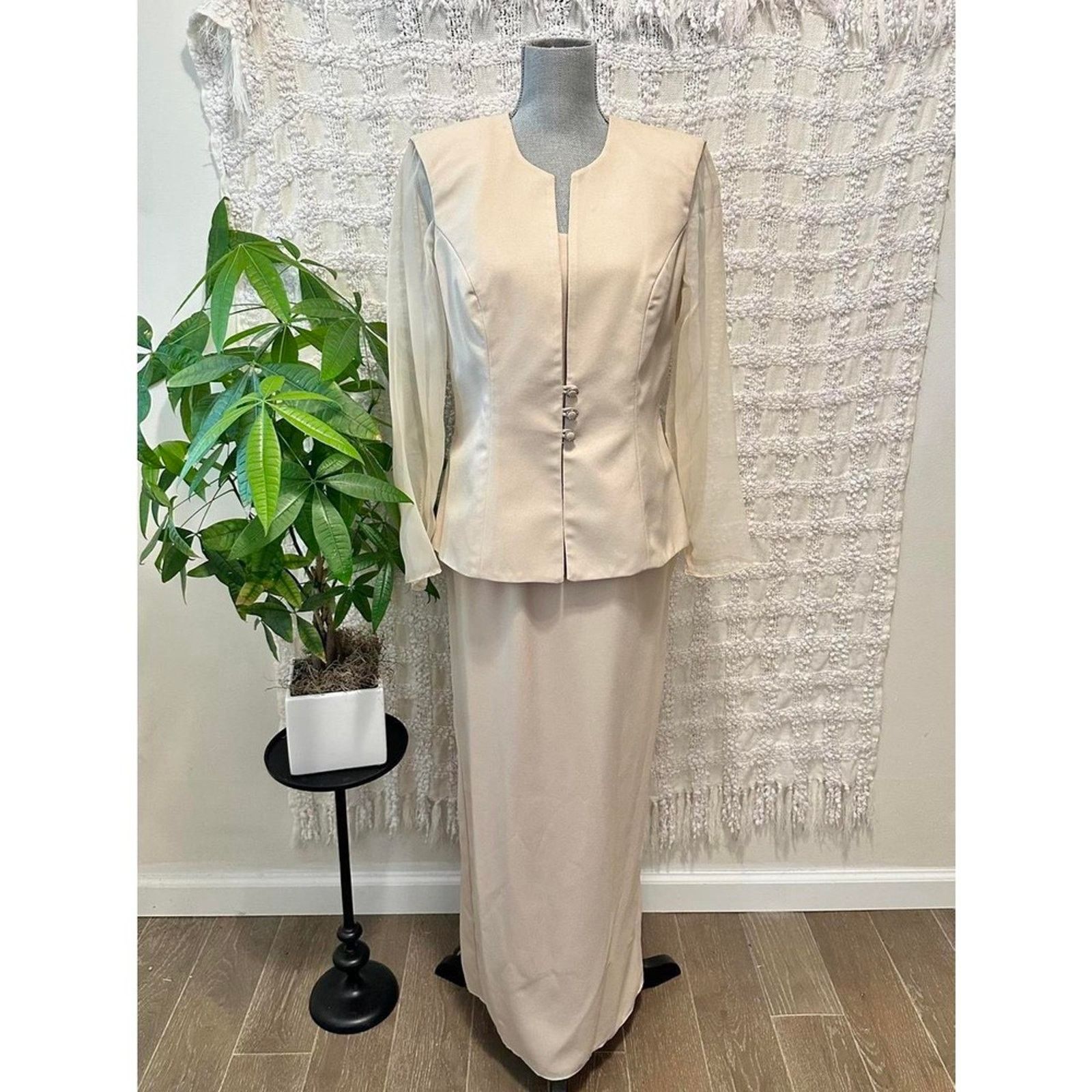 Other vintage Bill Levkoff evening gown dress old Hollywood Size XL / US 12-14 / IT 48-50 - 1 Thumbnail
