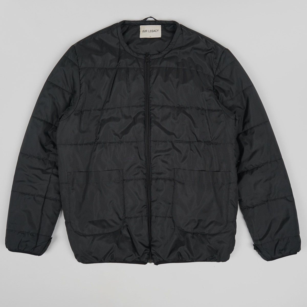 Pre-owned Our Legacy Quilted Puffer Black Liner Jacket