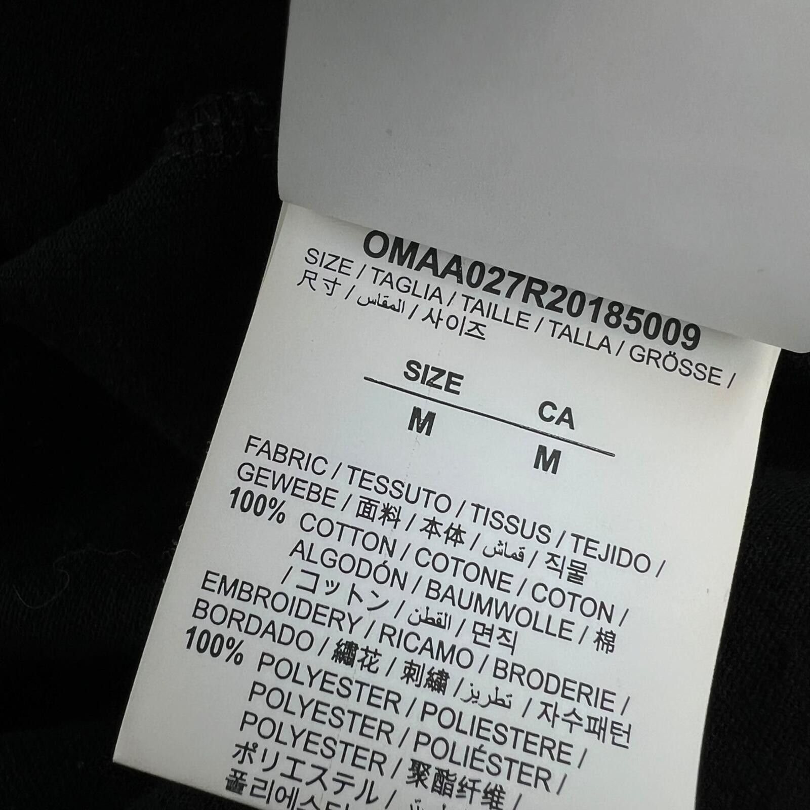 Off-White Off-White Golden Ratio Black T Shirt Size US M / EU 48-50 / 2 - 4 Thumbnail