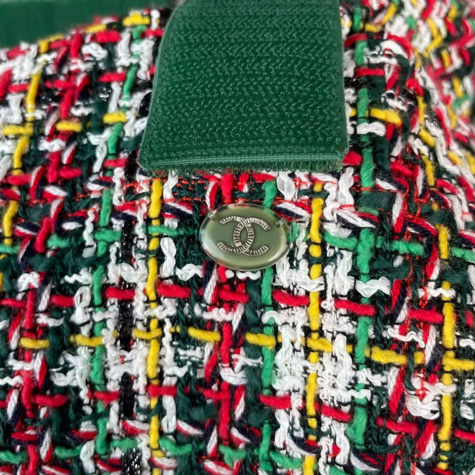 Chanel Chanel tweed jacket women's colorblocked FR38 17S Size S / US 4 / IT 40 - 7 Thumbnail