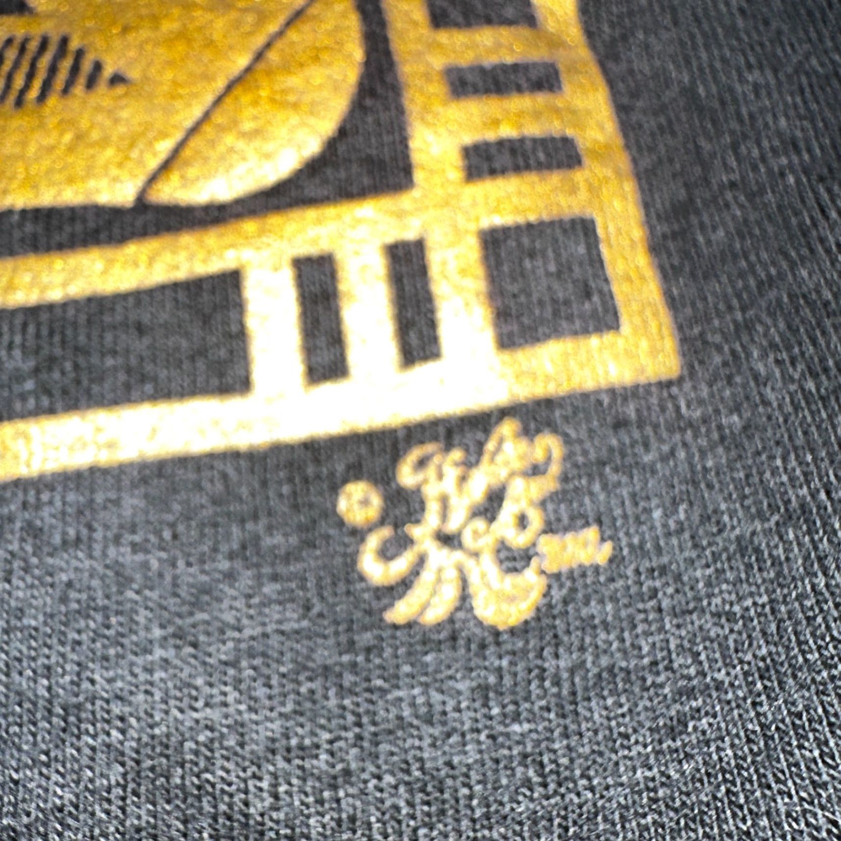 Fruit Of The Loom VINTAGE 90s Fruit of the Loom T-Shirt XL Black Cotton Short Sleeve Crew Neck Mens Music Retro Size US XL / EU 56 / 4 - 3 Thumbnail