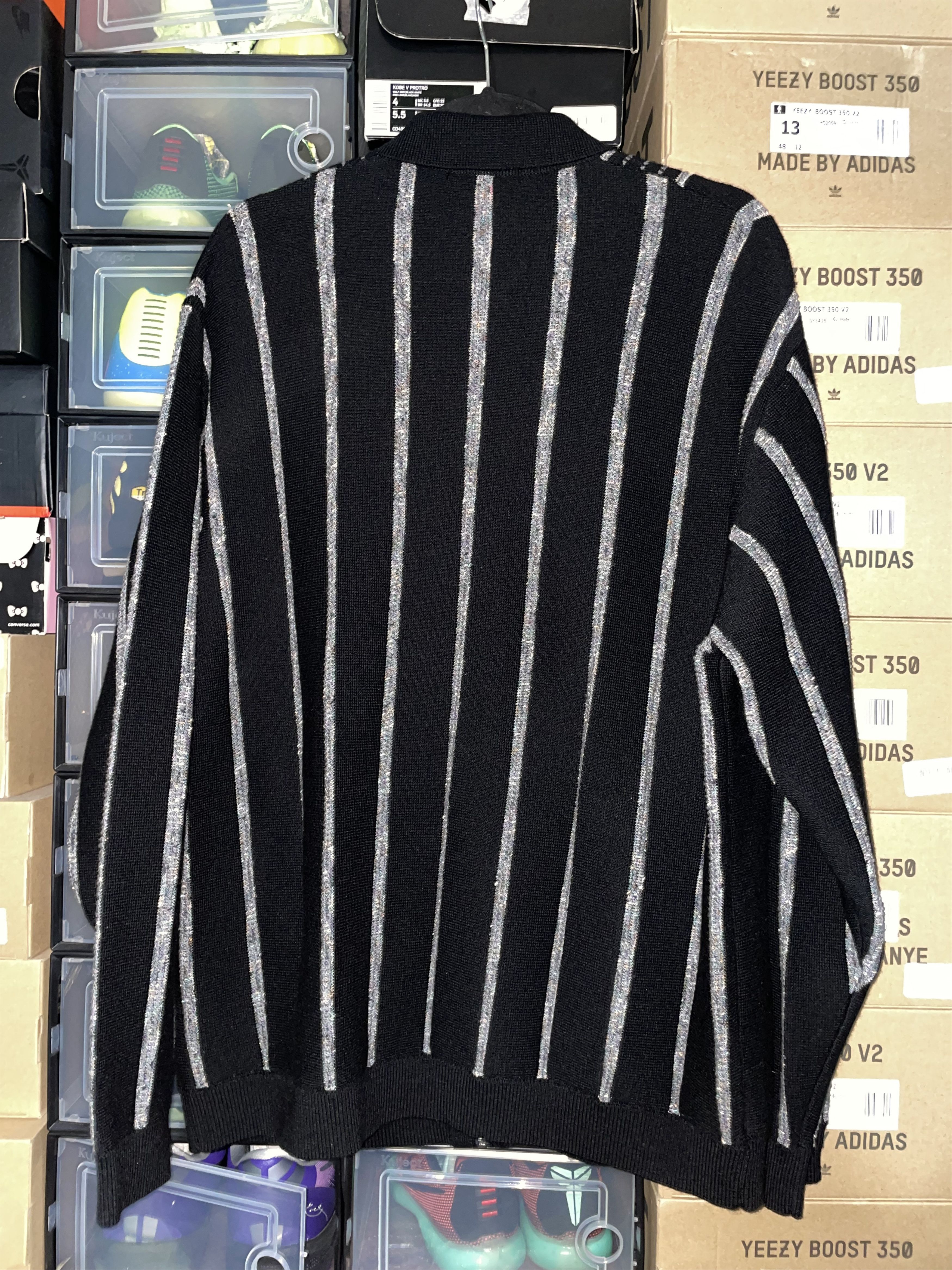 Supreme Supreme Speckle Stripe Zip Up Cardigan FW24 size XL NEW Size US XL / EU 56 / 4 - 4 Thumbnail