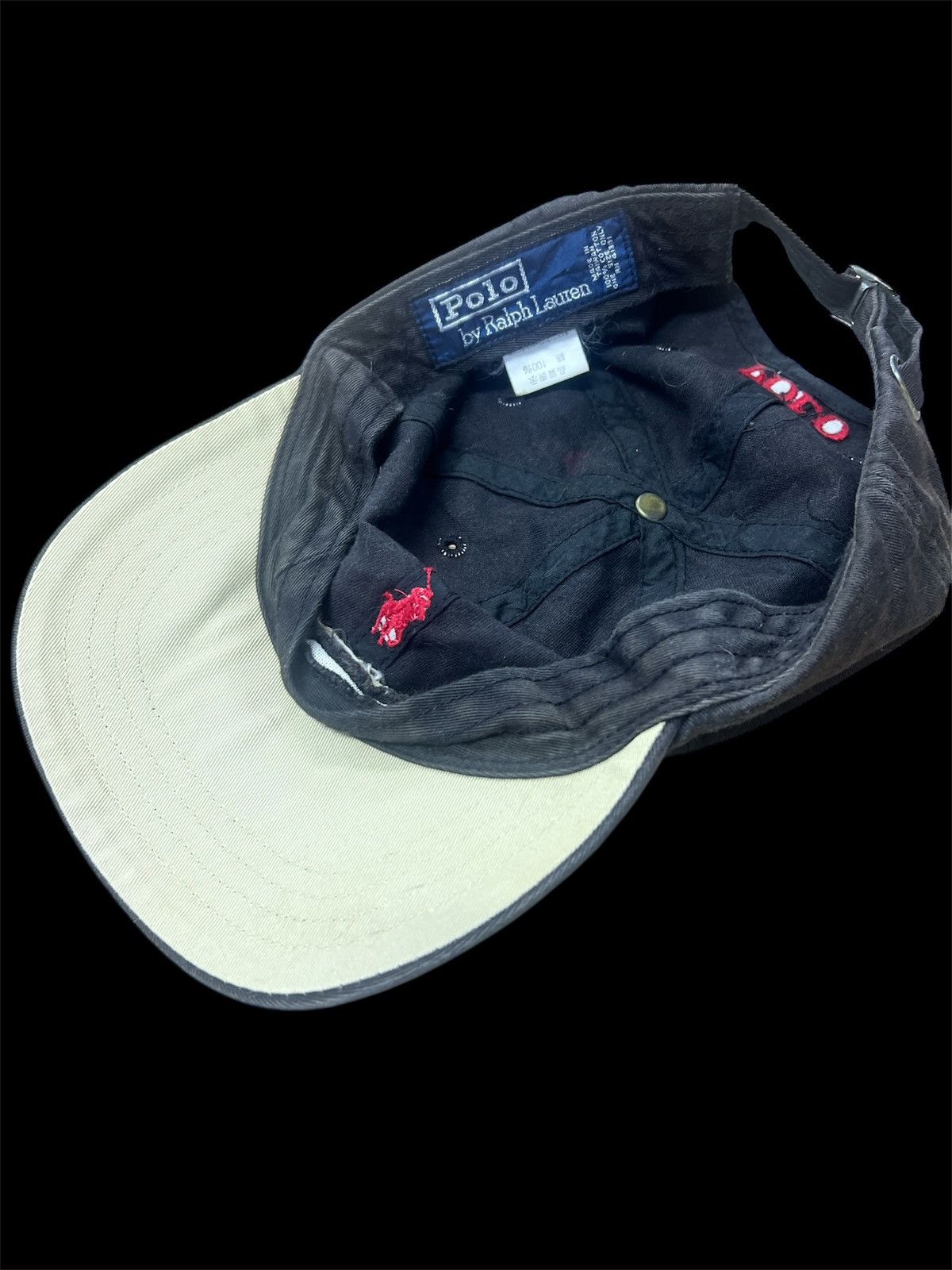 Japanese Brand × Polo Ralph Lauren × Vintage THRASHED FADED HAT Size ONE SIZE - 5 Thumbnail