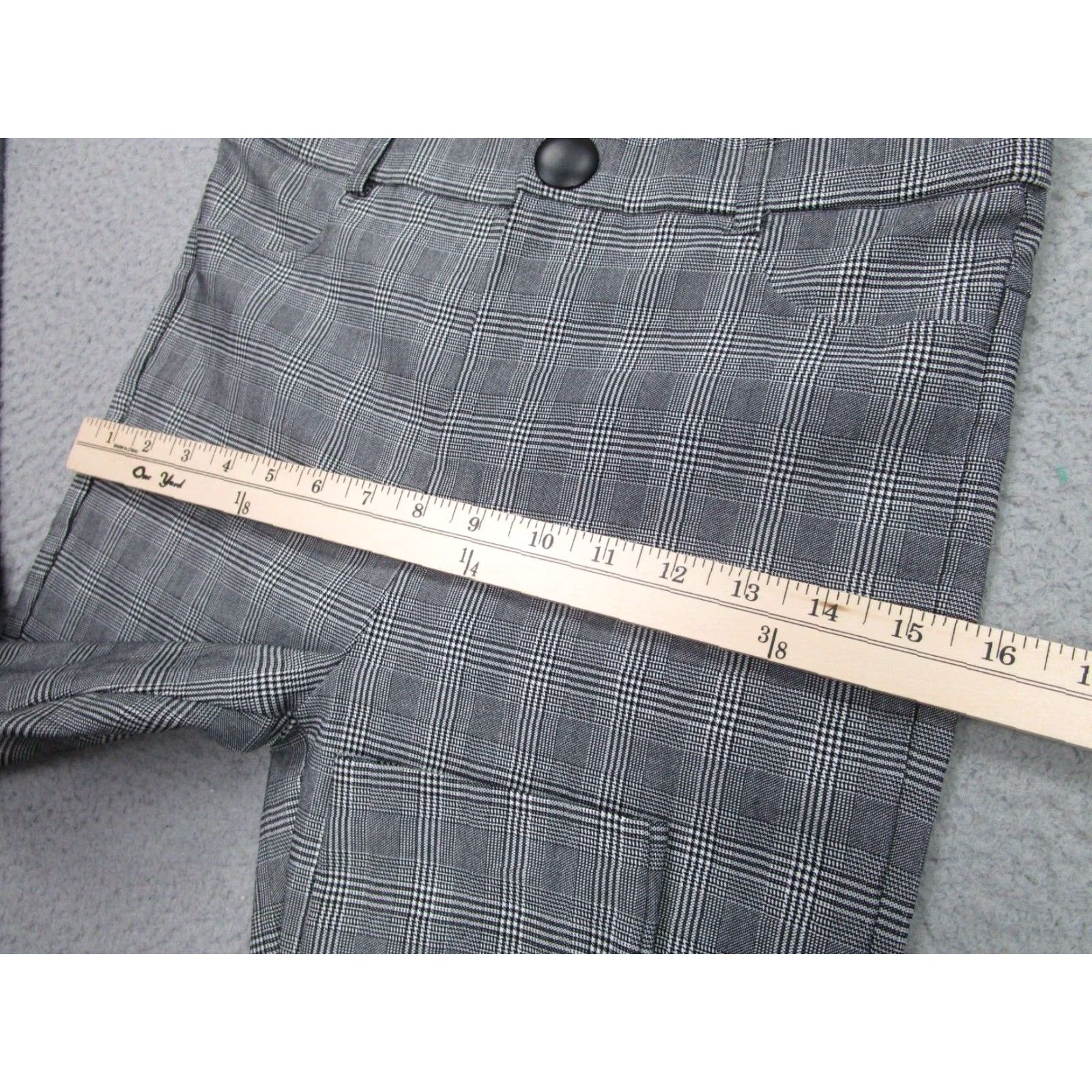 Zara Zara Pants Womens Large Black Gray Plaid Jegging Stretch Slimming Elastic Waist Classic Tapered Work Casual Formal Party/Cocktail Travel Wedding Size 36" / US 14 / IT 50 - 5 Thumbnail