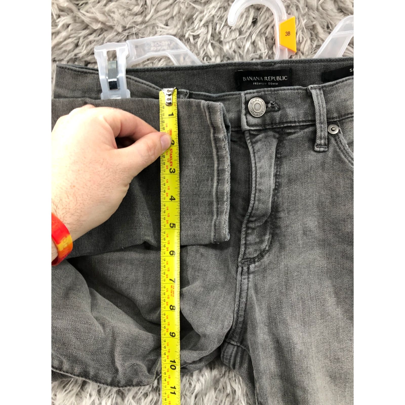 Banana Republic Banana Republic Jeans Skinny Size 28 Womens Mid Rise Dark Gray Denim Size 28" / US 6 / IT 42 - 4 Thumbnail