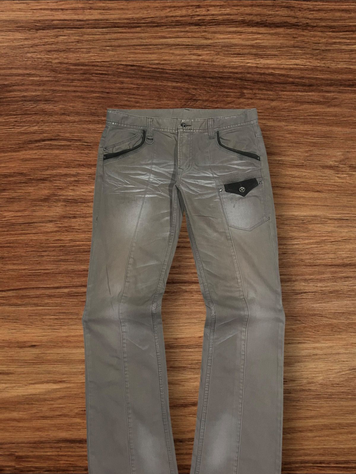 If Six Was Nine × Le Grande Bleu (L.G.B.) × Nicole Club Vintage Nicole Club Hideaways Clawmark Flare Style Pants Size US 34 / EU 50 - 3 Thumbnail