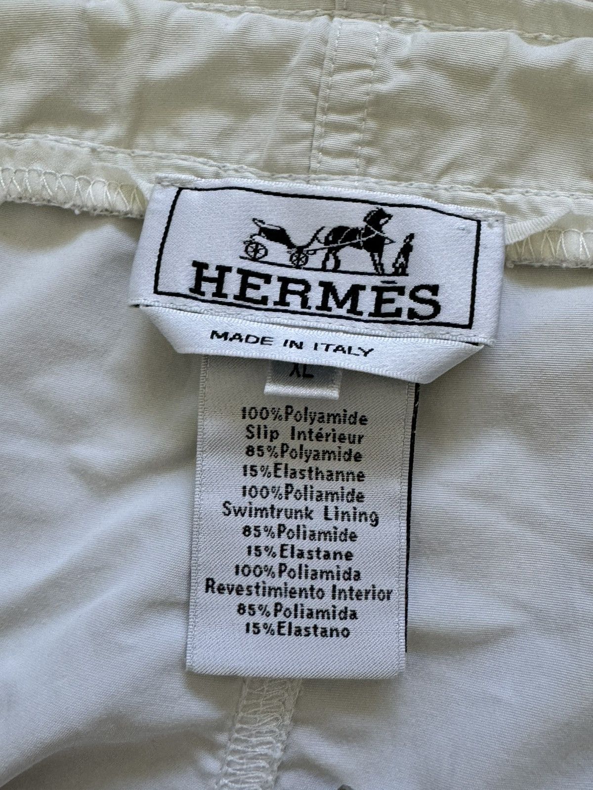 Hermes Hermes cream white swimwear shorts Size US 36 / EU 52 - 11 Thumbnail