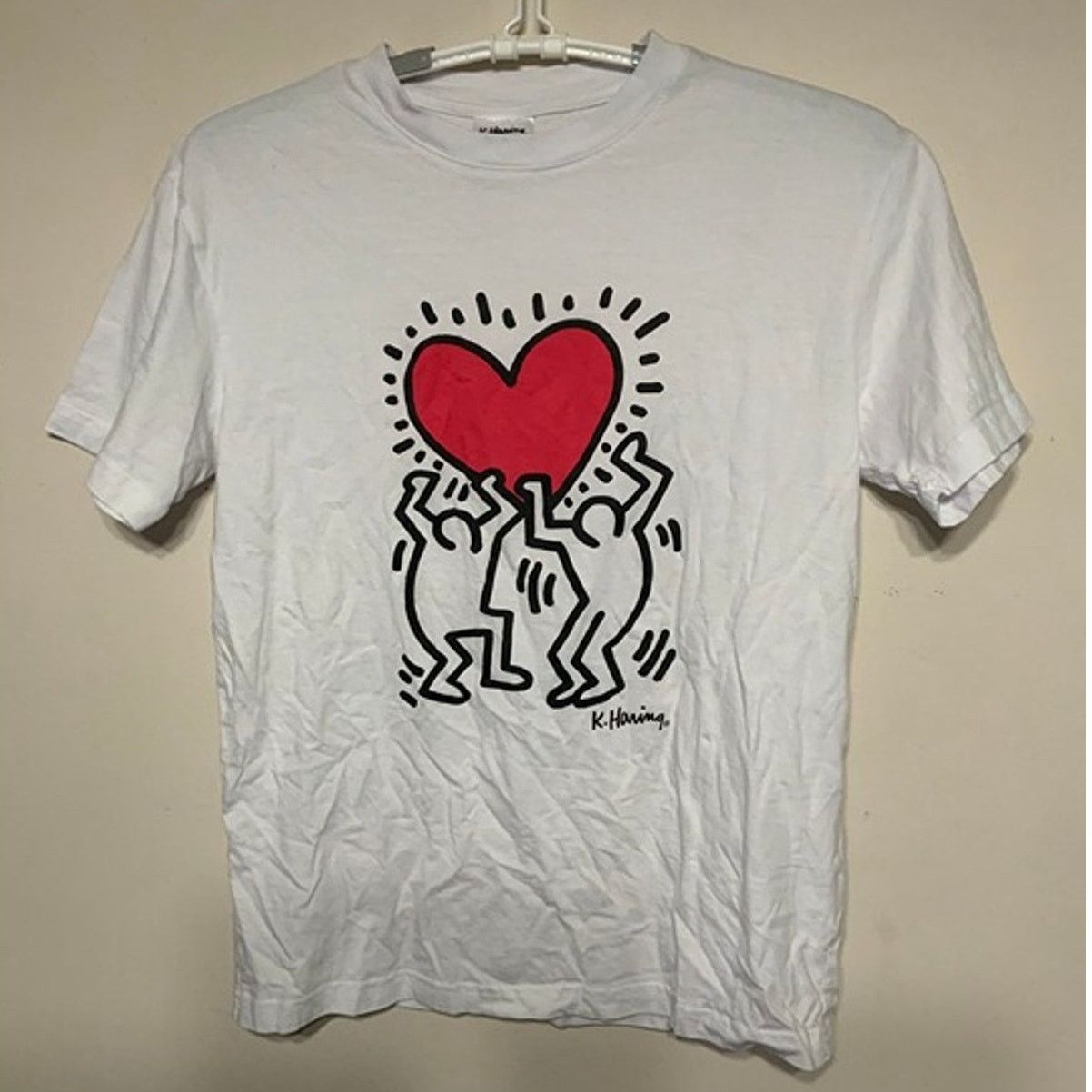 Keith Haring Keith Haring Heart Graphic Tee White Men's Size S USED Size US S / EU 44-46 / 1 - 1 Thumbnail