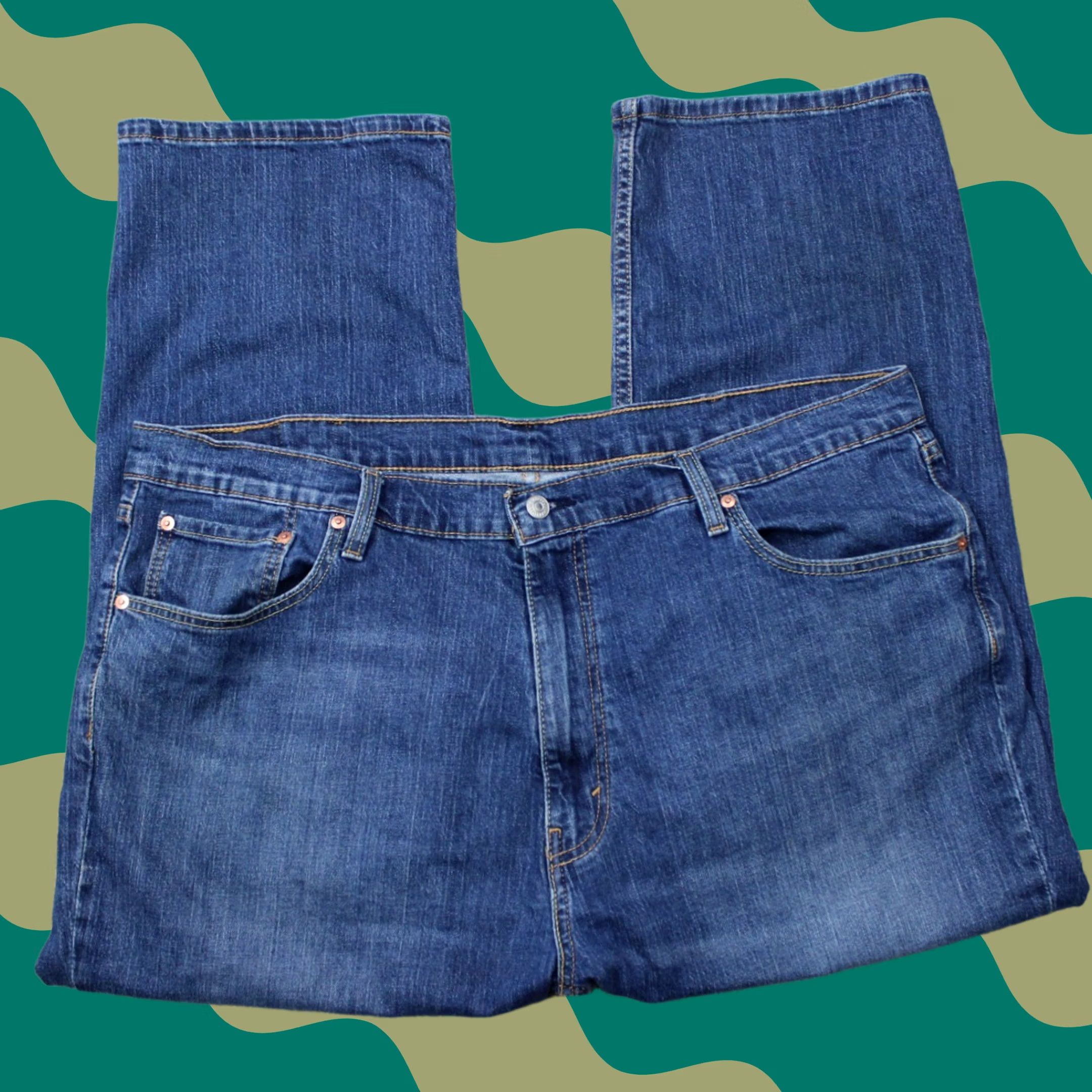 Levi's Levi's 559 Jeans Men's 44x29 Blue Relaxed Straight Leg 5-Pocket Denim Size US 44 / EU 60 - 1 Thumbnail