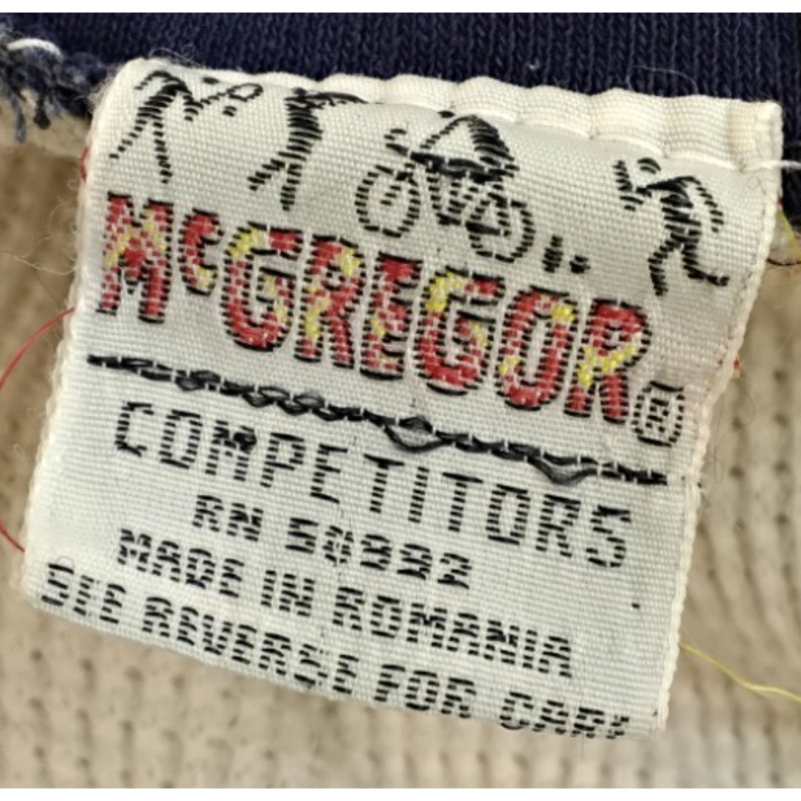 McGregor McGregor Hoodie Sweatshirt Men's L Blue Waffle Knit Lining Size US L / EU 52-54 / 3 - 6 Thumbnail