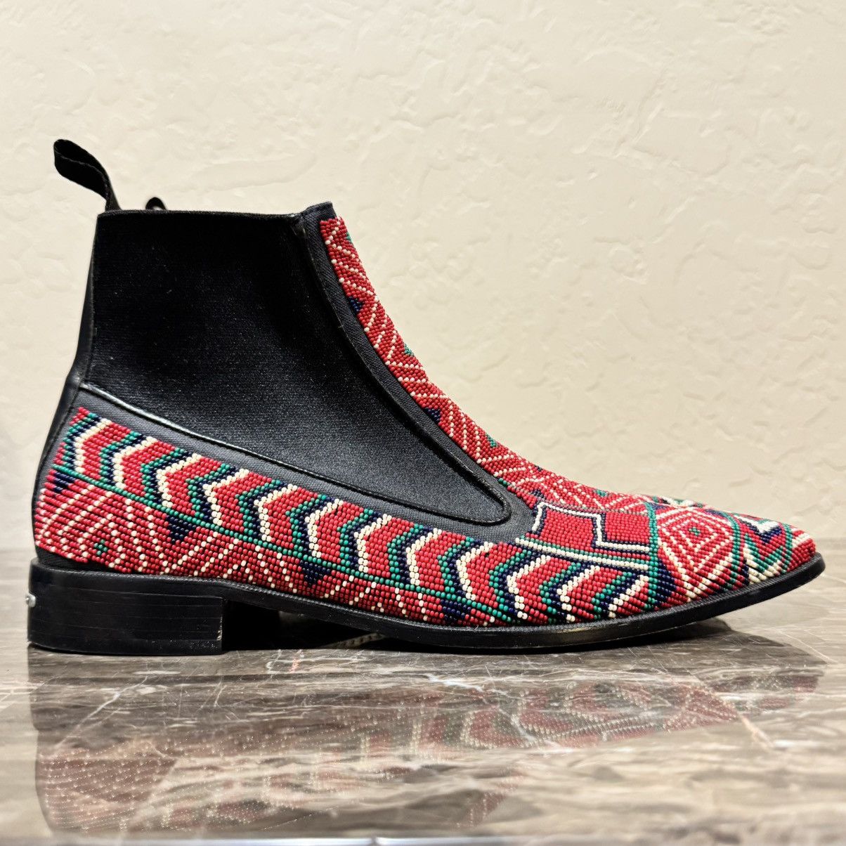 Donald Pliner Donald Pliner Beaded Leather Chelsea Boots Size US 8 / EU 41 - 11 Thumbnail