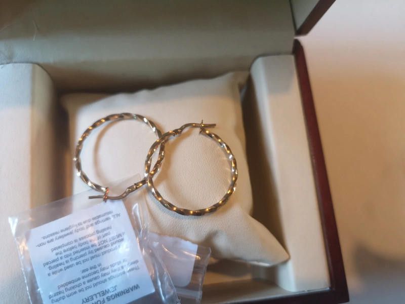 Designer 9ct gold yellow women's earring Size ONE SIZE - 3 Thumbnail