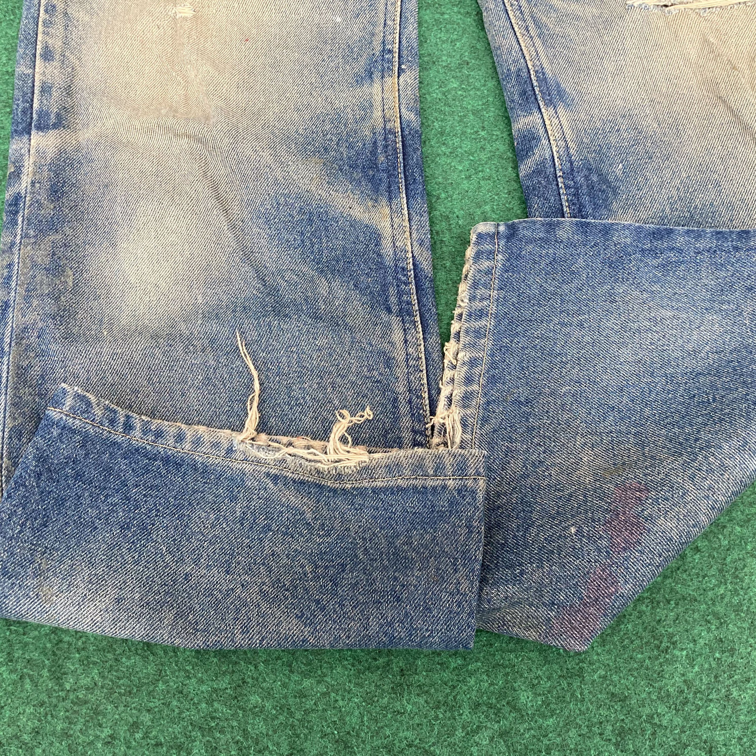 Lee Vintage Lee Faded Distressed Ripped Sz 30 Denim Jeans Size US 30 / EU 46 - 12 Thumbnail