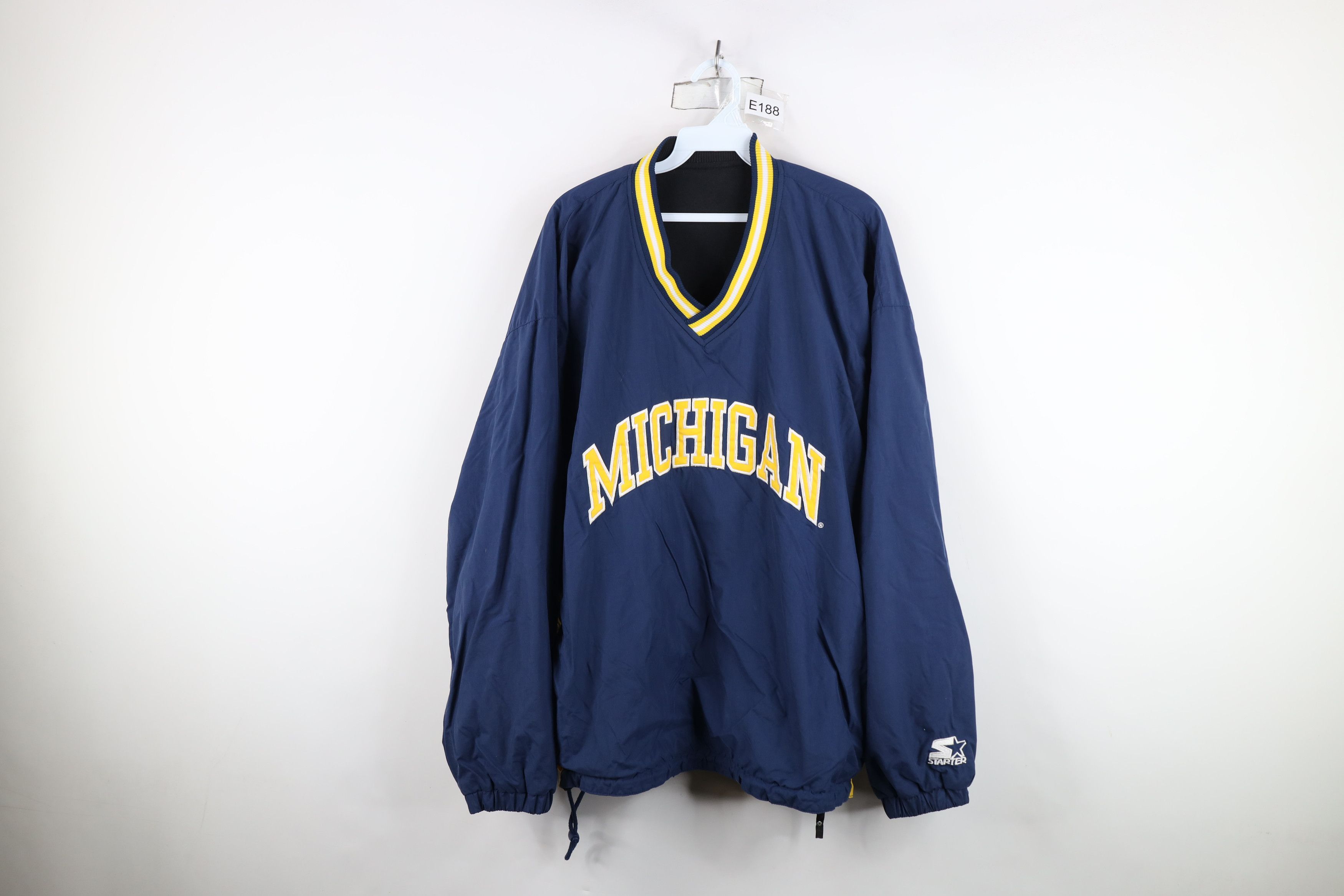 Starter Vintage 90s Starter Reversible University of Michigan Jacket Size US L / EU 52-54 / 3 - 1 Thumbnail