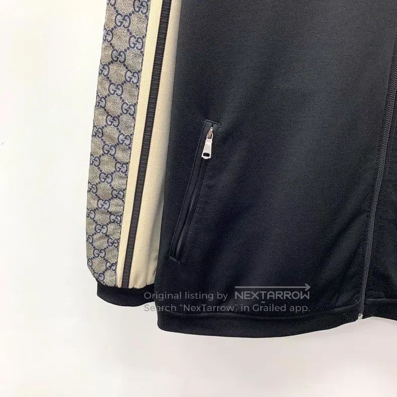 Gucci Gucci Black striped side logo stand-up collar zipper long- Size US M / EU 48-50 / 2 - 4 Thumbnail