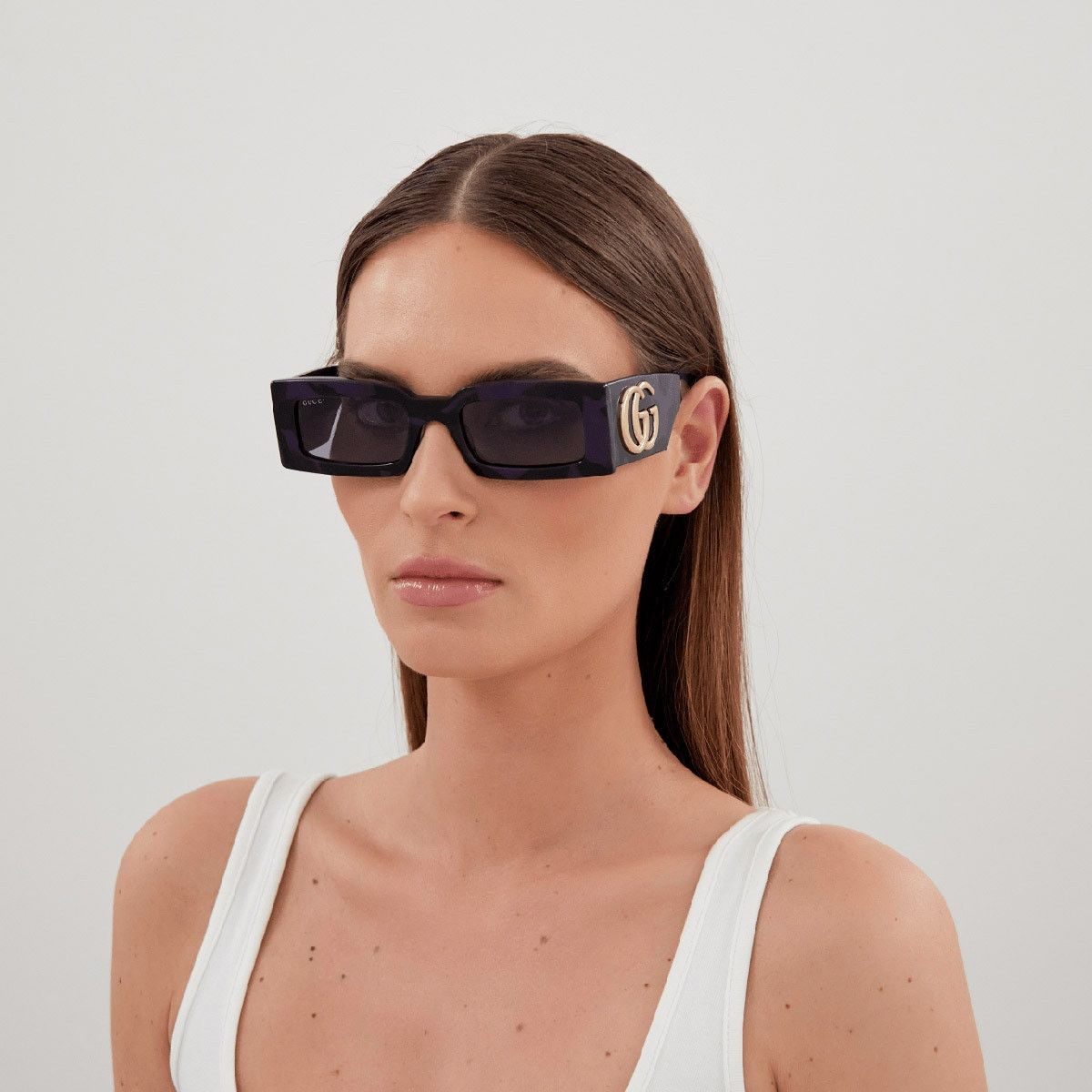 Gucci NEW Gucci Sunglasses GG1425S 003 Purple Green Havana Grey Size ONE SIZE - 2 Thumbnail