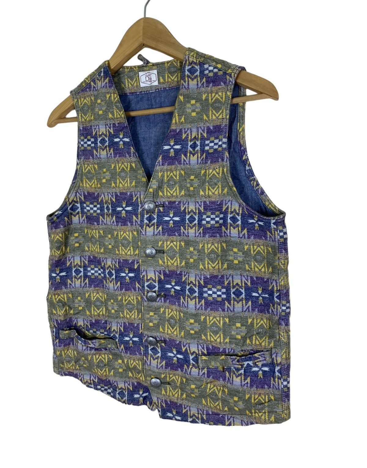 URBAN RESEARCH DOORS Urban Research Doors Geometric Native Navajo Vest Size US S / EU 44-46 / 1 - 3 Thumbnail