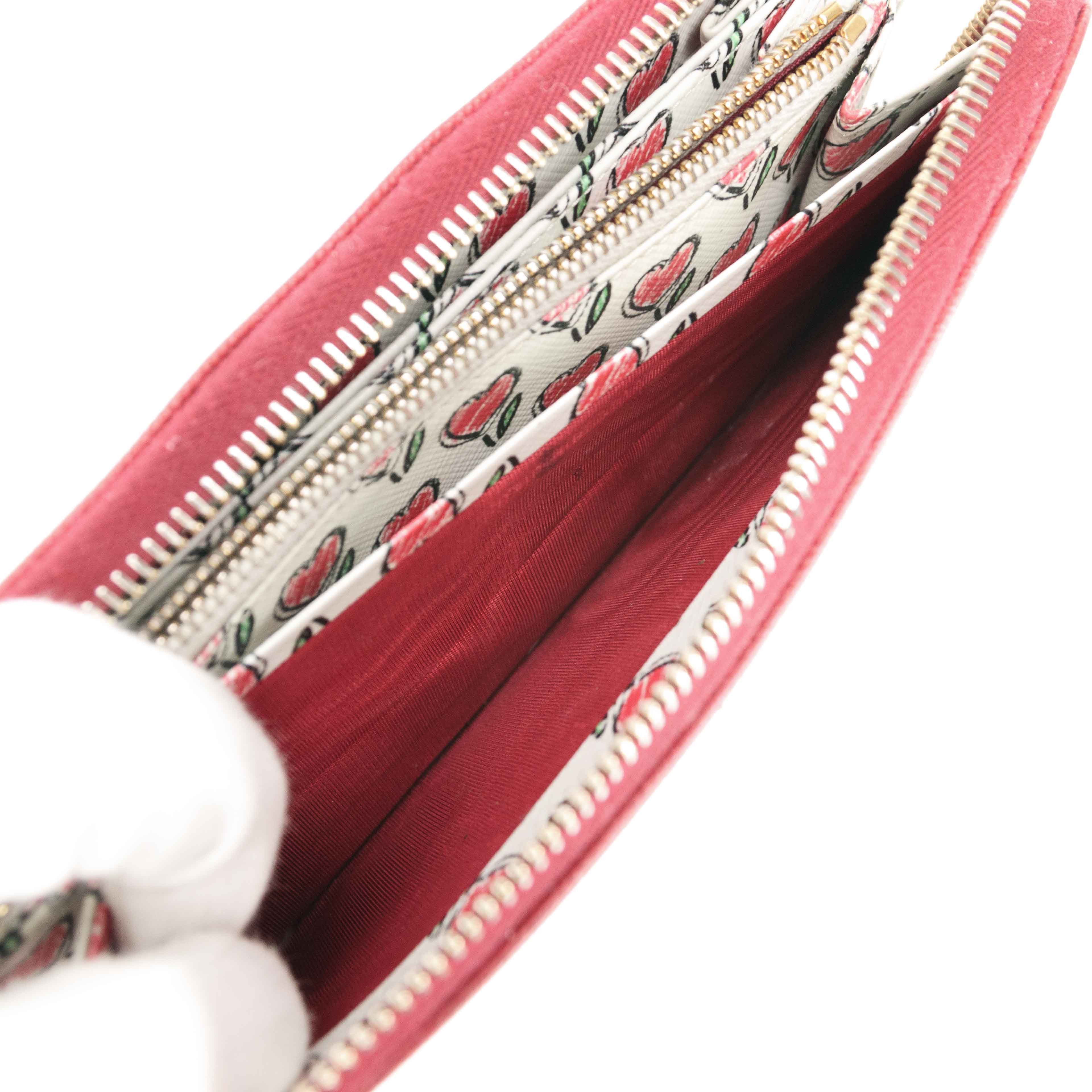 Prada Prada Saffiano Leather Zip Around Wallet Size ONE SIZE - 23 Thumbnail