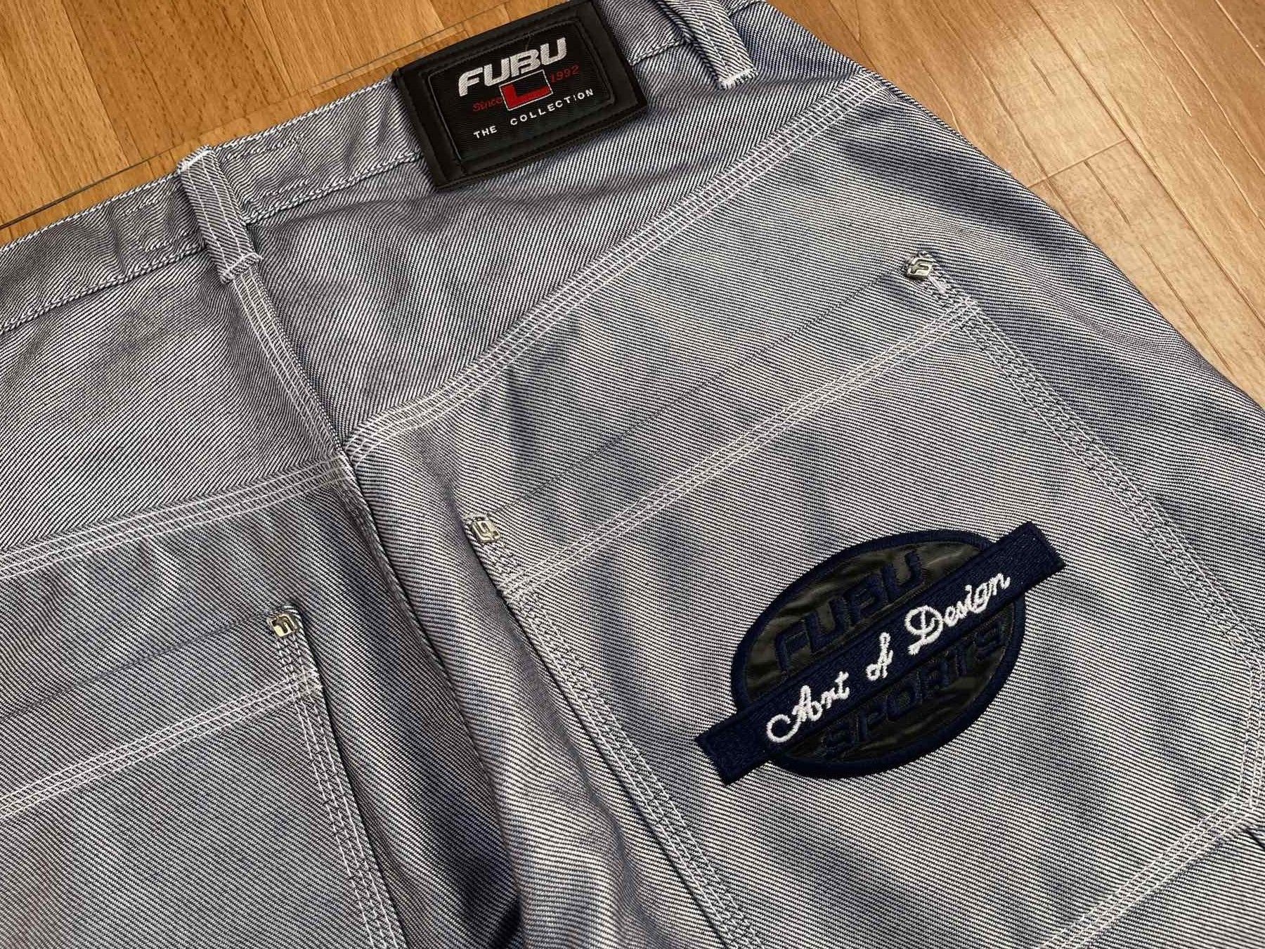 Fubu FUBU jeans shiny vintage baggy jeans silver metallic size 32 Size US 32 / EU 48 - 9 Thumbnail