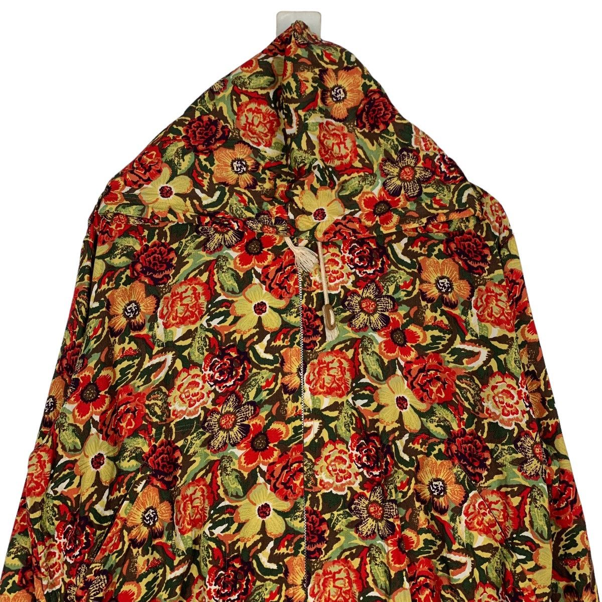 Japanese Brand HI-TECH Florals Design Zipper Hoodie Jacket #0877-C39 Size M / US 6-8 / IT 42-44 - 3 Thumbnail