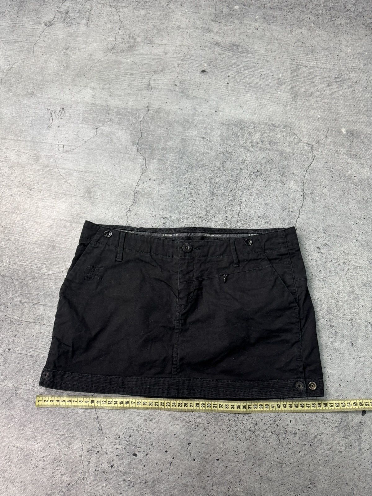 G-Star Vintage Y2K style G-Star Japanese skirt black streetwear Size 29" - 3 Thumbnail