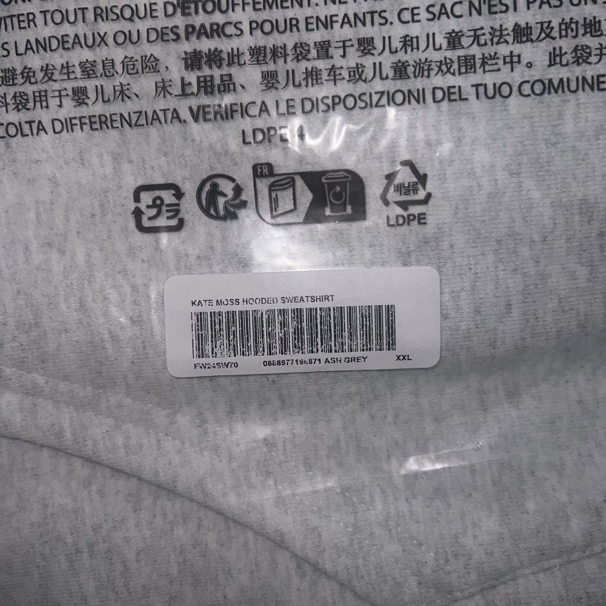 Supreme Kate Moss Hooded Sweatshirt Ash Grey Size: XXL